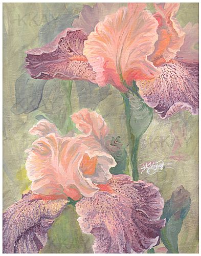 Iris Study, Tanzanian Tangerine