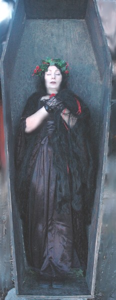 Ivy Resting in Coffin