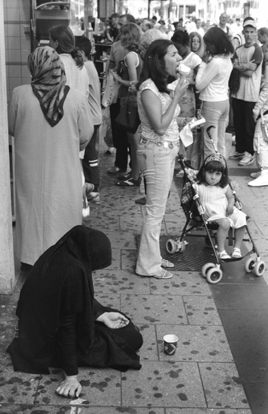 beggar woman