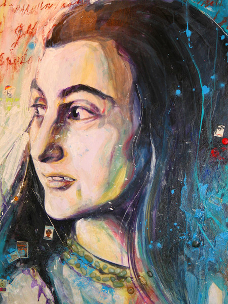 ANNE FRANK... SURVIVOR (2 portraits in Acrylic)