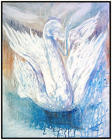 Swan Bathing; Albedo