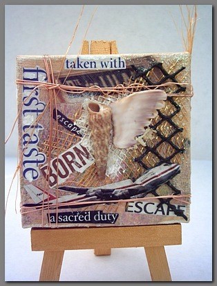 Escape Wings with easel
