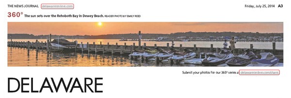 179th News Journal Panorama-Dewey Beach Sunset