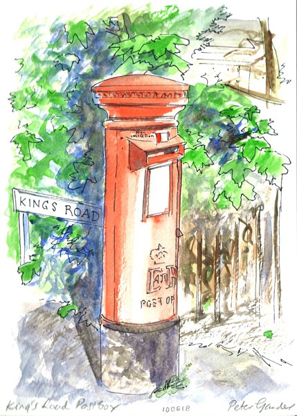 Kings Road Post Box, Heren Bay, England