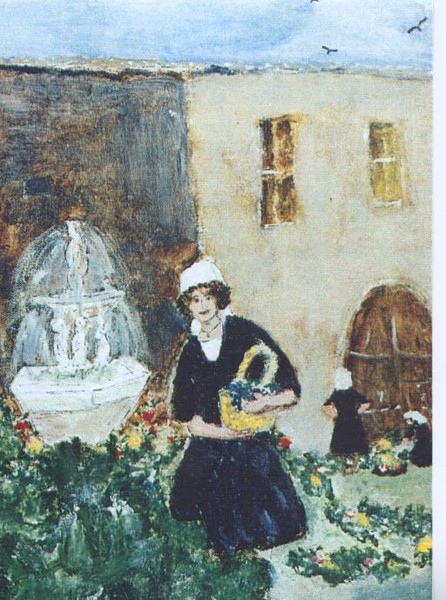 Italian Lady at the Fountain