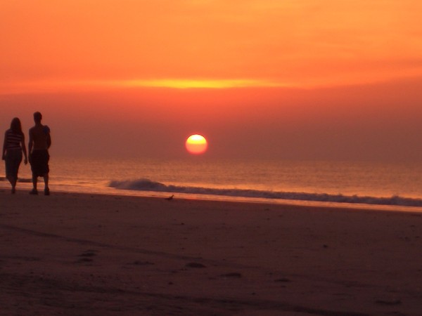 Walking At Sunset