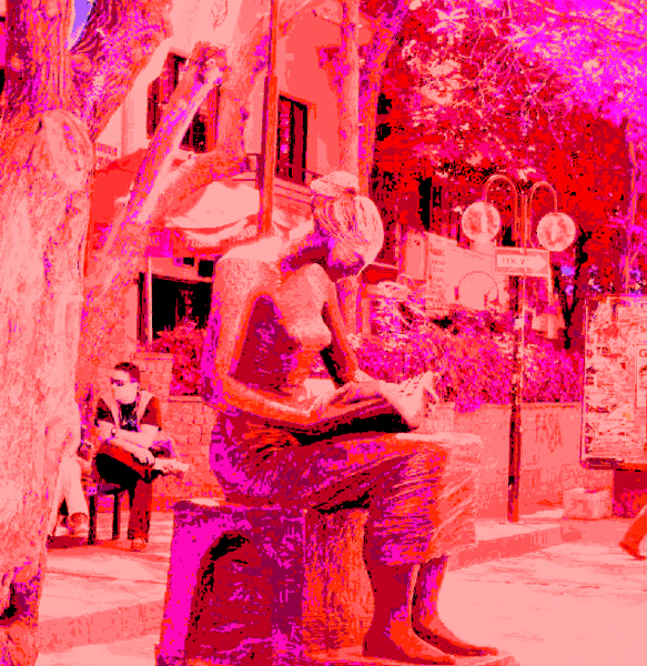 young woman reading (I)