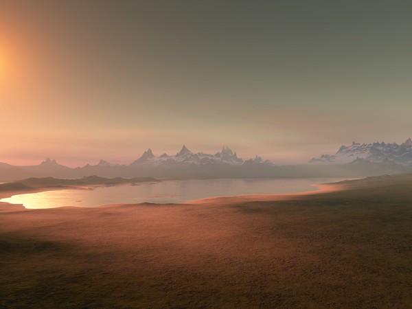 Distant mountains