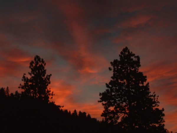 Sunset last night