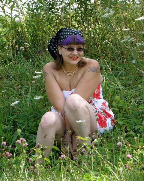 Sitting along the road...