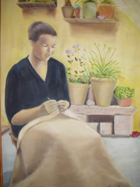 Sewing Woman