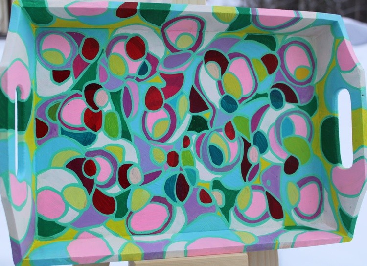 Colorful tray by Veera Zukova