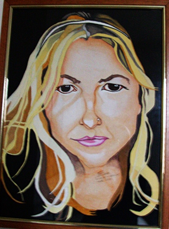 Person with copyright year 6000, myself portrait that I'm unable to do
