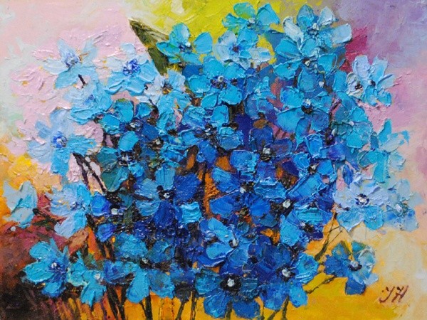 Bouquet with delphinium.