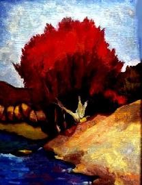 red tree