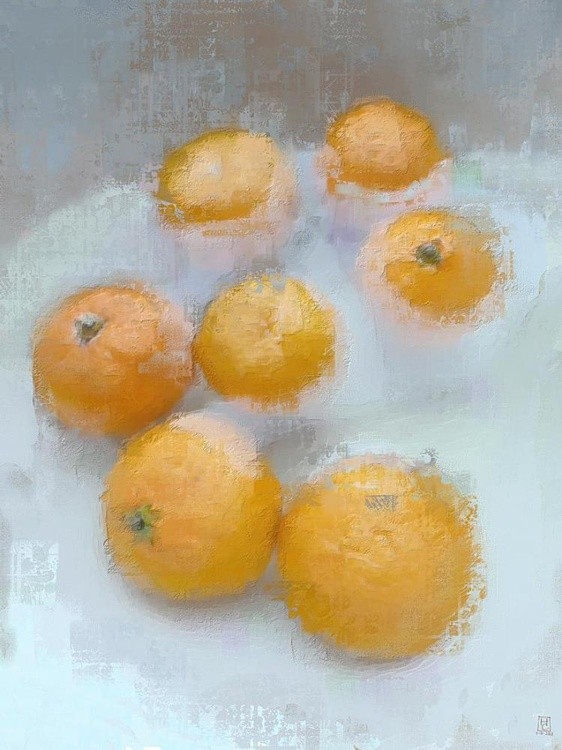 tangerines in water