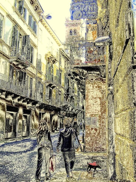 Passeggiata in Corso portoni Borsari(Verona)