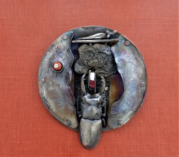So Long Ago (SOLD) Necklaces Titanium Bronze silver Mirek Gomolka Art Studio