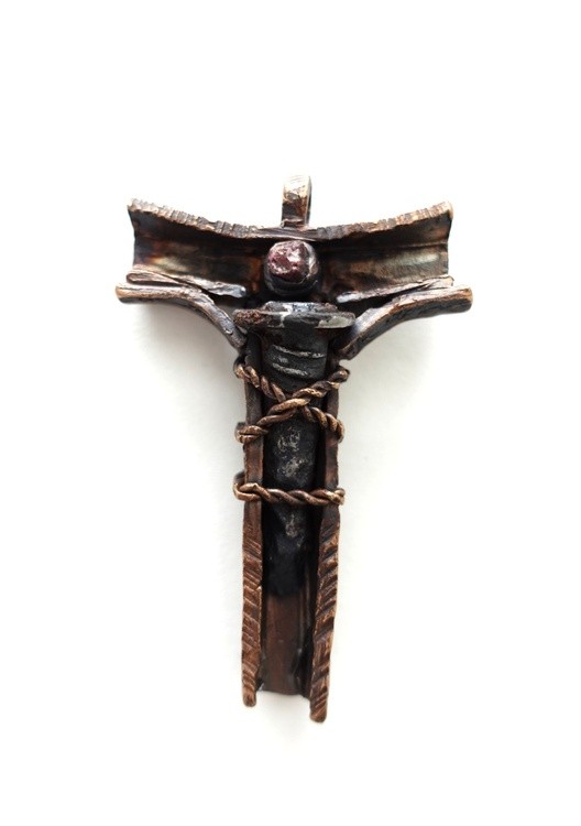 Nail Jesus Cross  Tau Cross  Gomolka Art studio Line ETSY