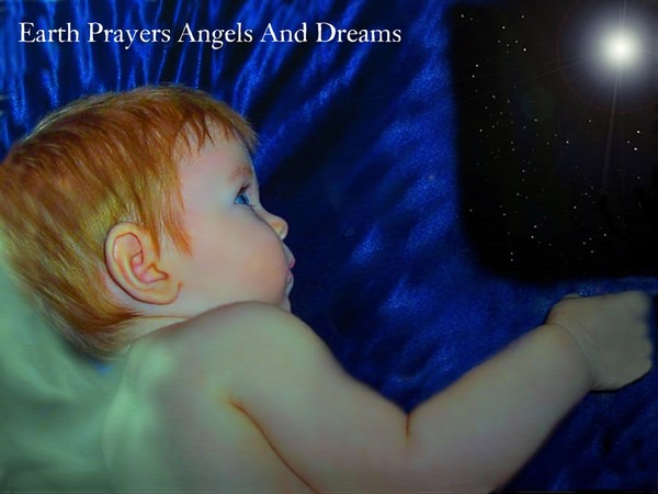 Dreaming angel poster/book display