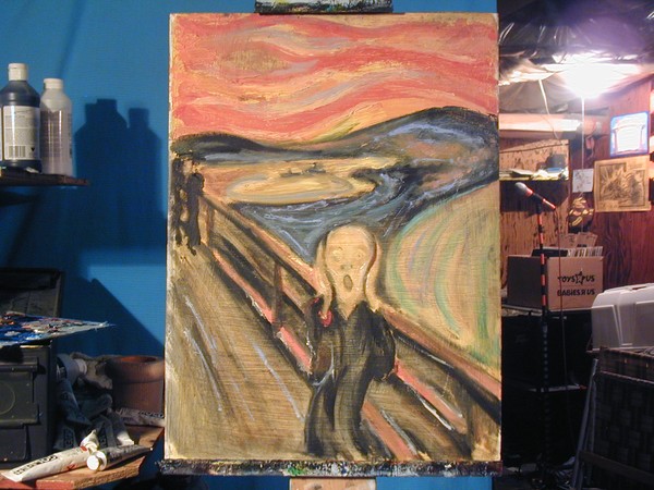 The Scream after Munch