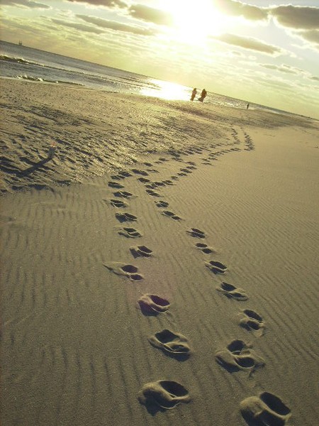 Footprints in the sand
