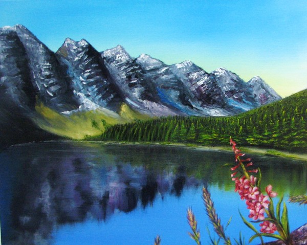 Mountains Landscape-5 oil painting 