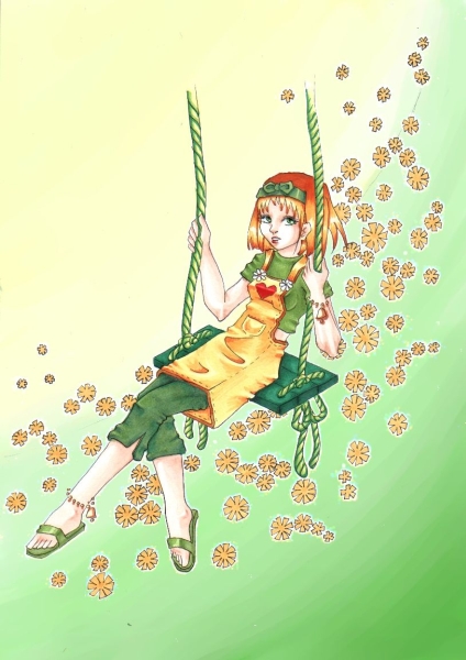 Gilr Swinging V1