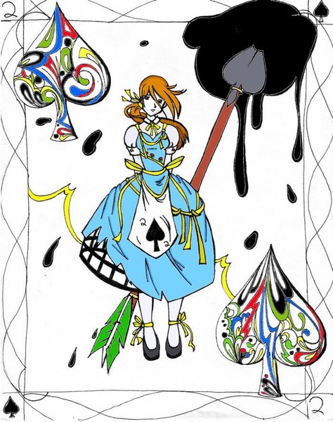 My Coloring of Two of Spades