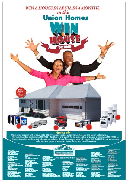 union homes win a house promo