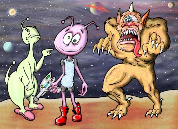 Spaced Out Alien