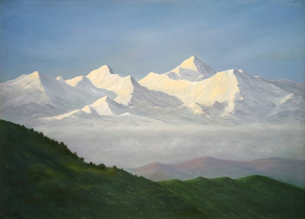 A DISTANT VIEW OF HIMALAYAS