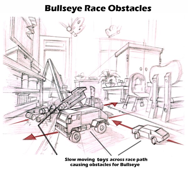 Bullseye obstacles