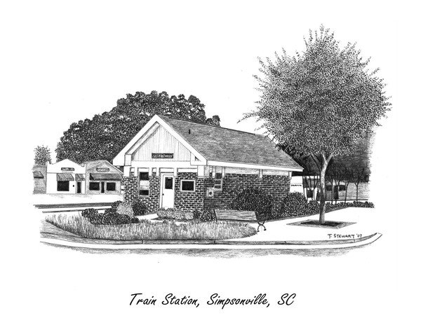 Simpsonville Train Station