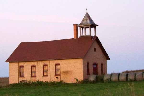 OLD SCHOOLHOUSE, ON FARM LAND