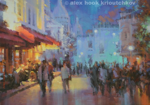 Paris at night. Monmartre V