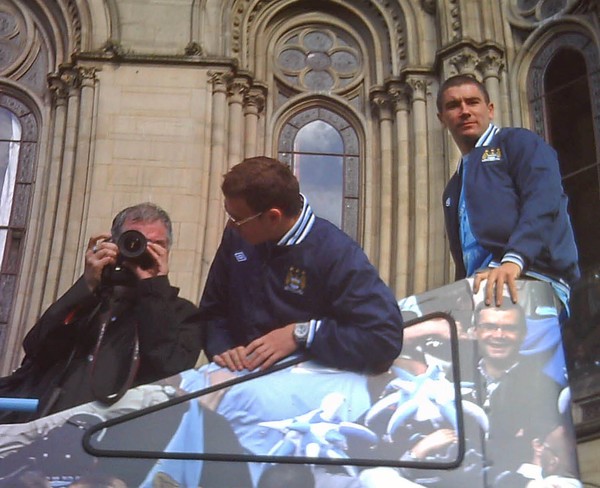 Man City Players  Open Top Bus 