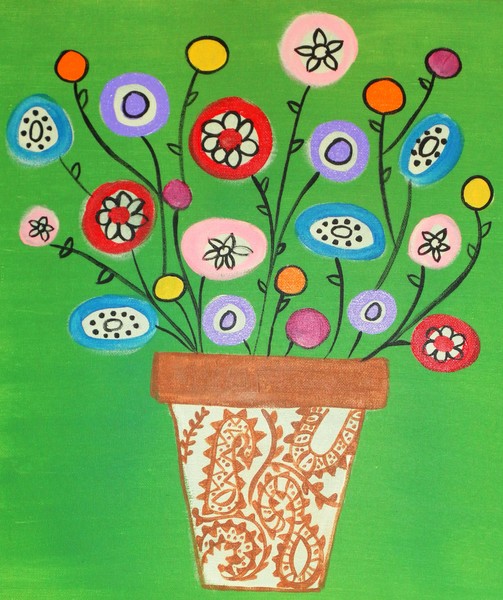 Flowers in a pot