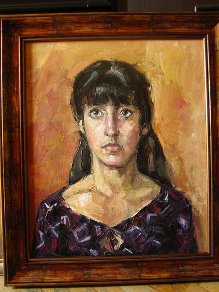 girl in purple