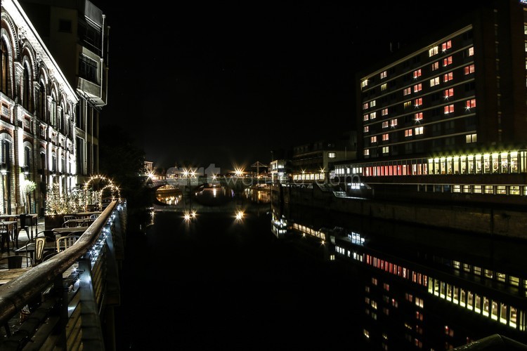 York River Ouse at Night