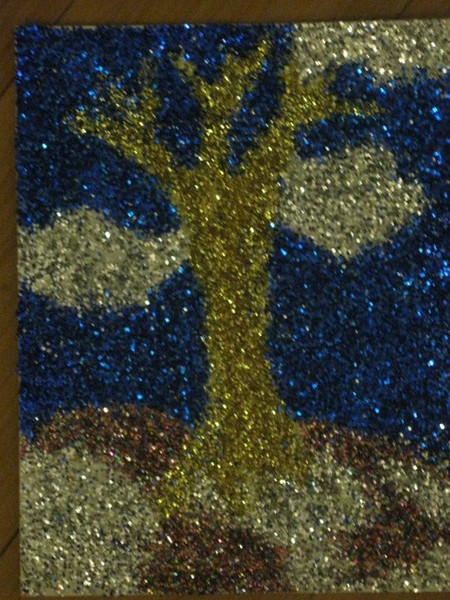 glitter tree