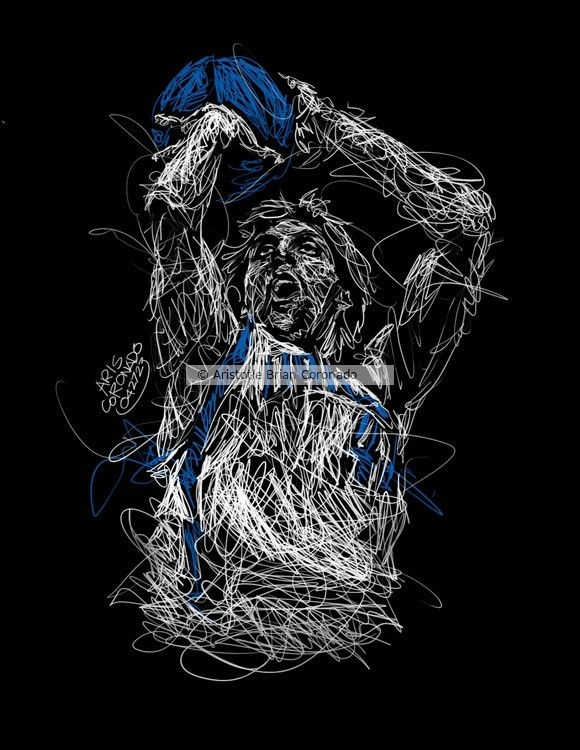 Scribble Art Portrait - DIRK NOWITZKI