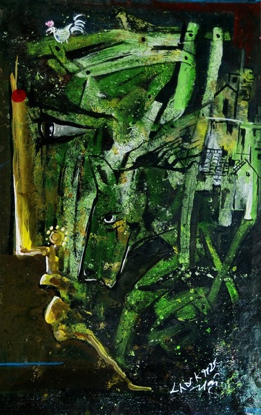 Good Morning 12x20 inch,Acrylic on Paper