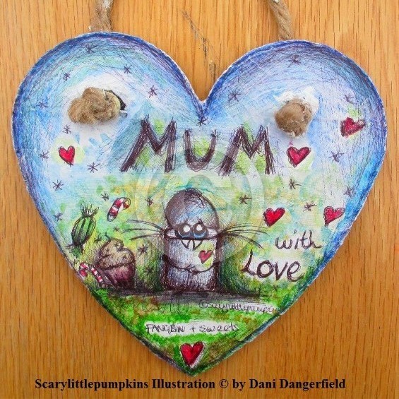 Mother day Heart Fangbin© Slate Plaque