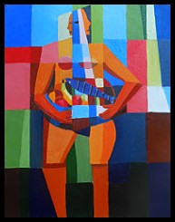 Woman With Fruit And Fish