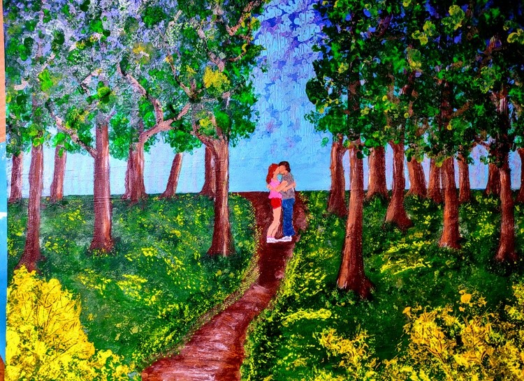 Lovers in the park