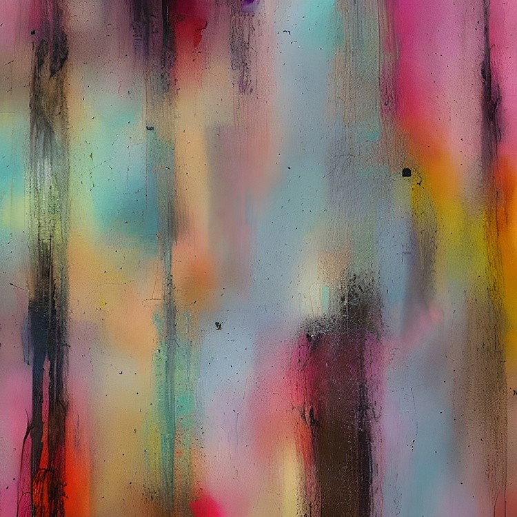 Faded colors and ink