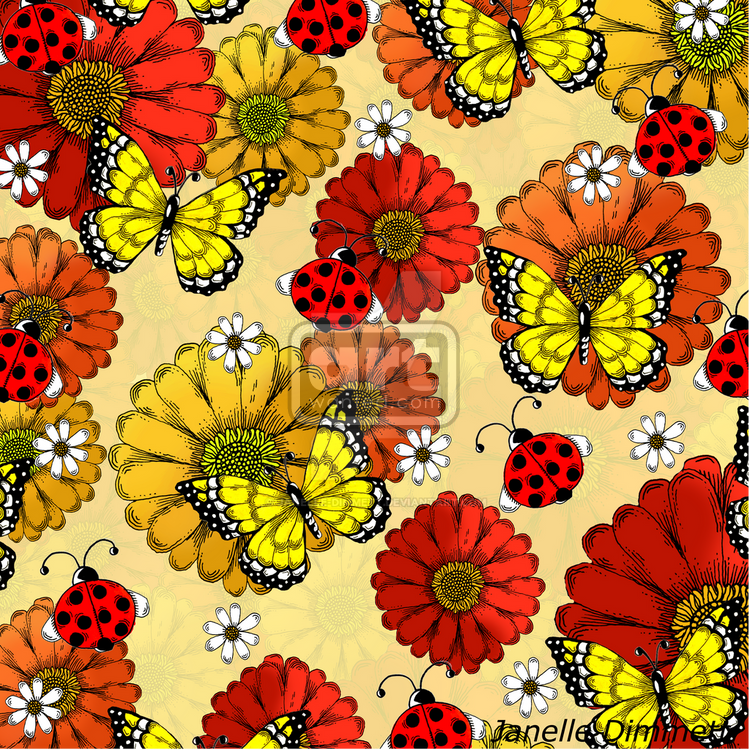 Flowers and Butterflies Collection - Series