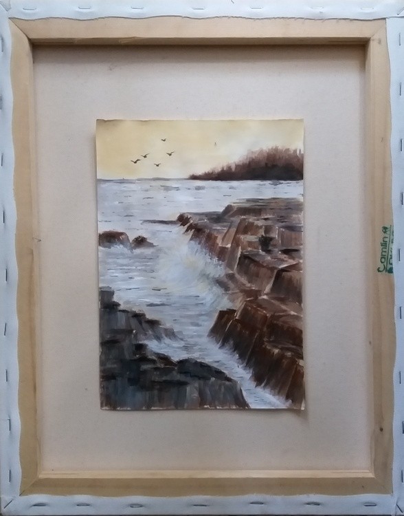 Icy Rocky Beach