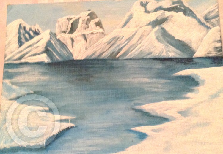 Frozen Mountain Lake